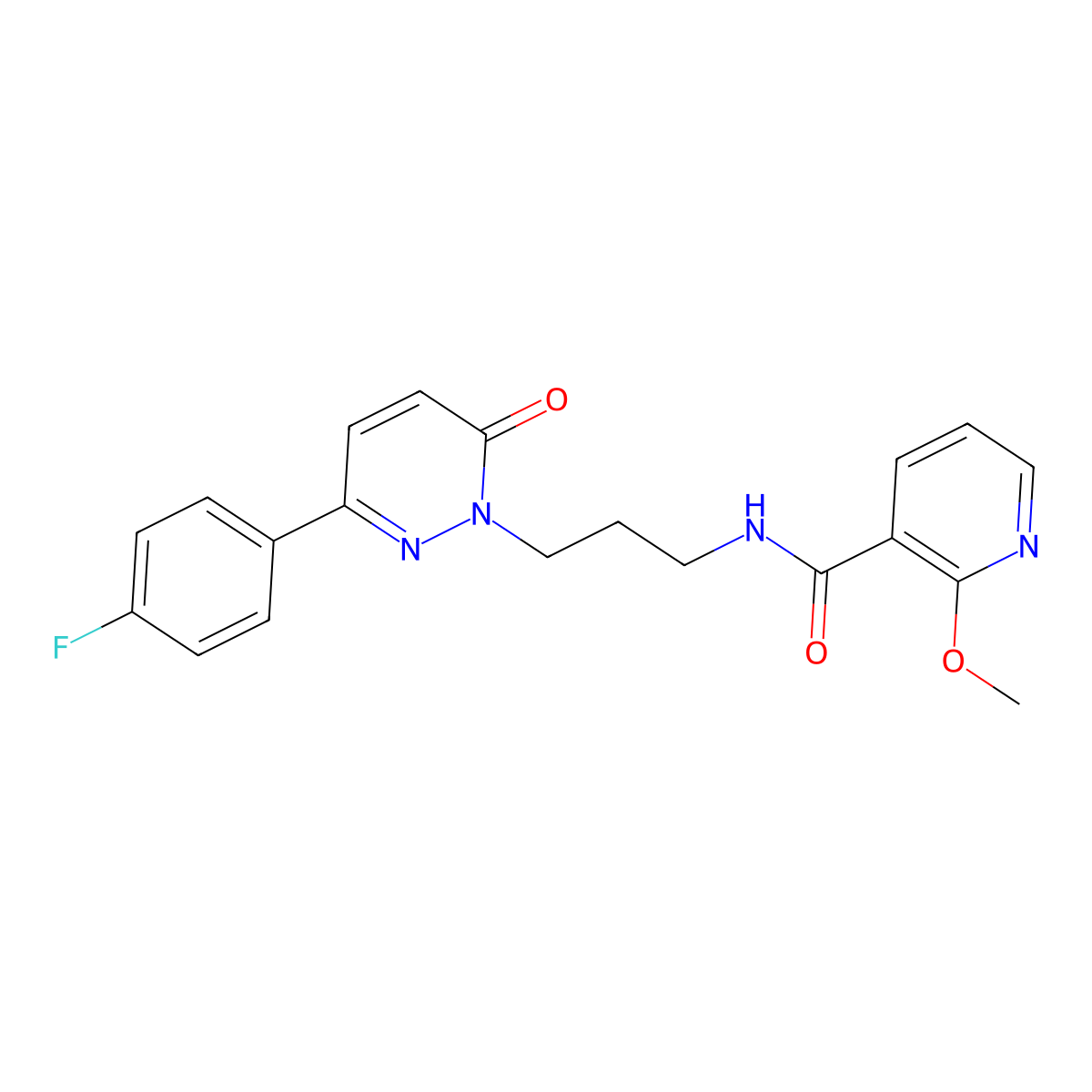 N-(3-(3-(4-fluorophenyl)-6-oxopyridazin-1(6H)-yl)propyl)-2-methoxynicotinamide molecular structure, CAS 1207044-95-8