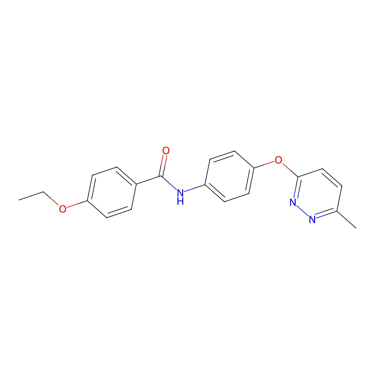4-ethoxy-N-(4-((6-methylpyridazin-3-yl)oxy)phenyl)benzamide molecular structure, CAS 1207047-04-8