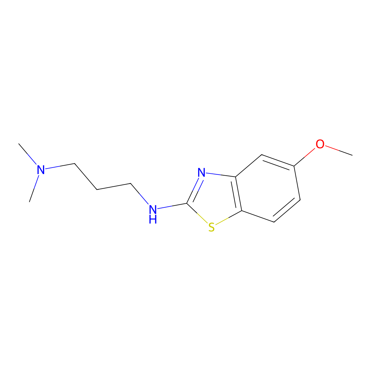 N1-(5-methoxybenzo[d]thiazol-2-yl)-N3,N3-dimethylpropane-1,3-diamine molecular structure, CAS 1207047-65-1