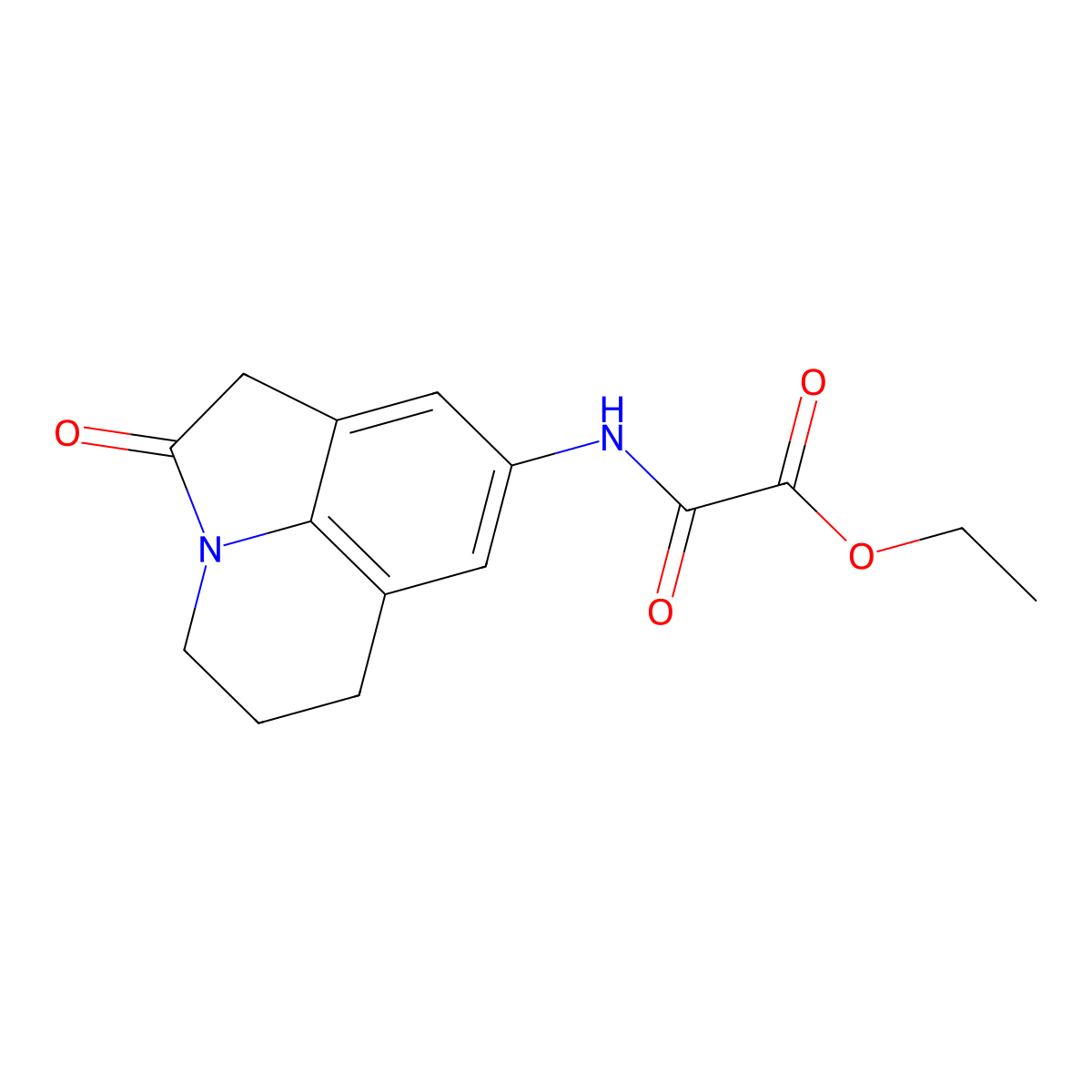 ethyl 2-oxo-2-((2-oxo-2,4,5,6-tetrahydro-1H-pyrrolo[3,2,1-ij]quinolin-8-yl)amino)acetate molecular structure, CAS 1207047-68-4