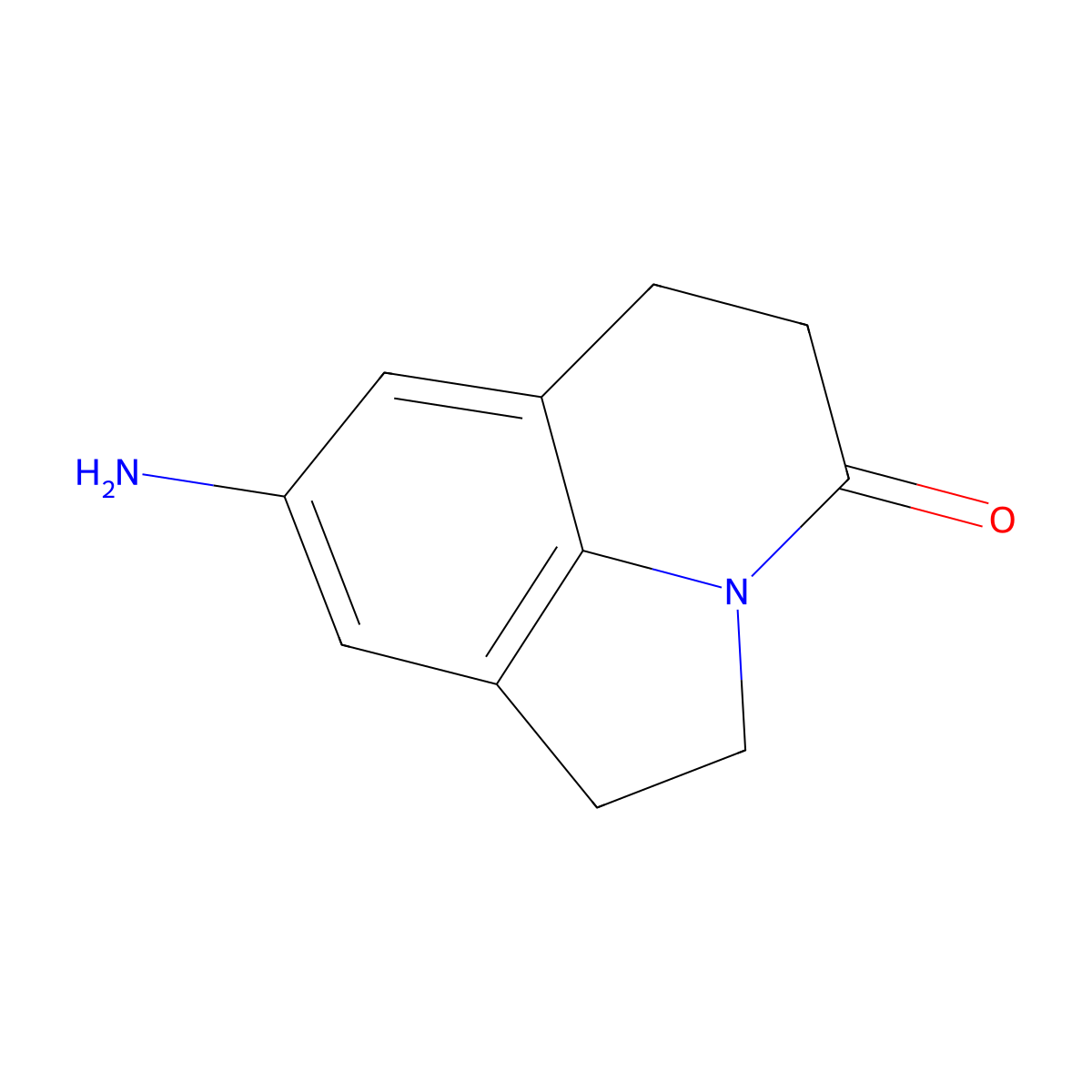 6-Amino-1-azatricyclo[6.3.1.0,4,12]dodeca-4(12),5,7-trien-11-one molecular structure, CAS 1207048-34-7