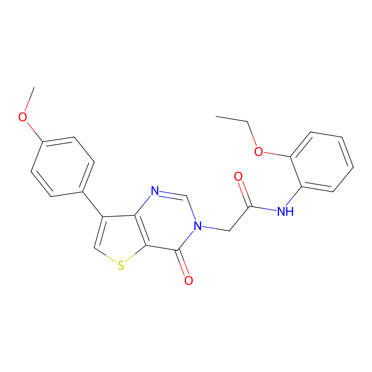 N-(2-ethoxyphenyl)-2-[7-(4-methoxyphenyl)-4-oxothieno[3,2-d]pyrimidin-3(4H)-yl]acetamide molecular structure, CAS 1207048-94-9
