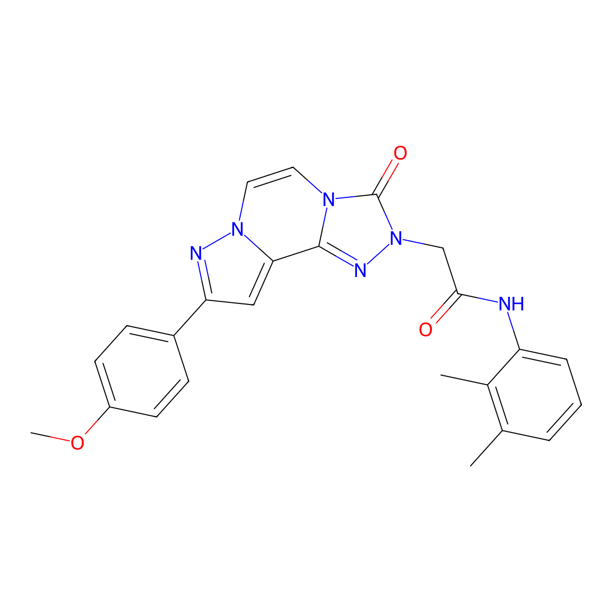N-(2,3-dimethylphenyl)-2-(9-(4-methoxyphenyl)-3-oxopyrazolo[1,5-a][1,2,4]triazolo[3,4-c]pyrazin-2(3H)-yl)acetamide molecular structure, CAS 1207049-04-4