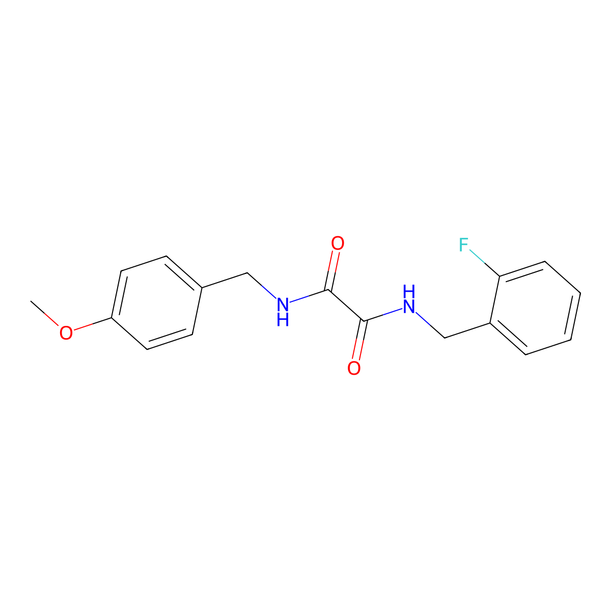 N1-(2-fluorobenzyl)-N2-(4-methoxybenzyl)oxalamide molecular structure, CAS 1207049-94-2