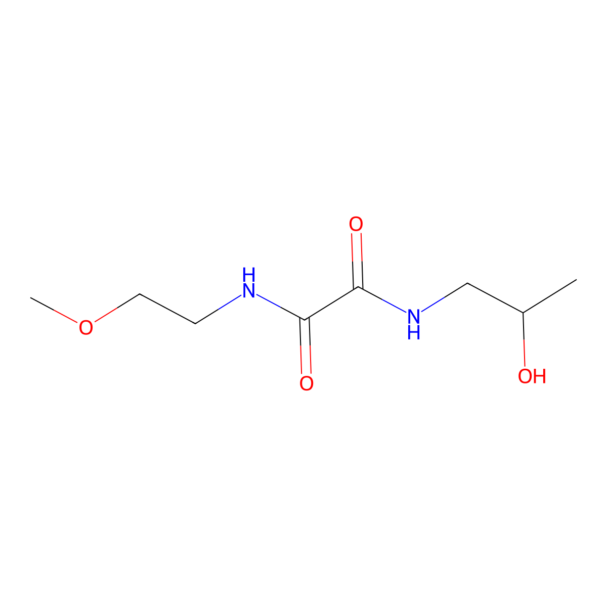 N1-(2-hydroxypropyl)-N2-(2-methoxyethyl)oxalamide molecular structure, CAS 1207050-24-5