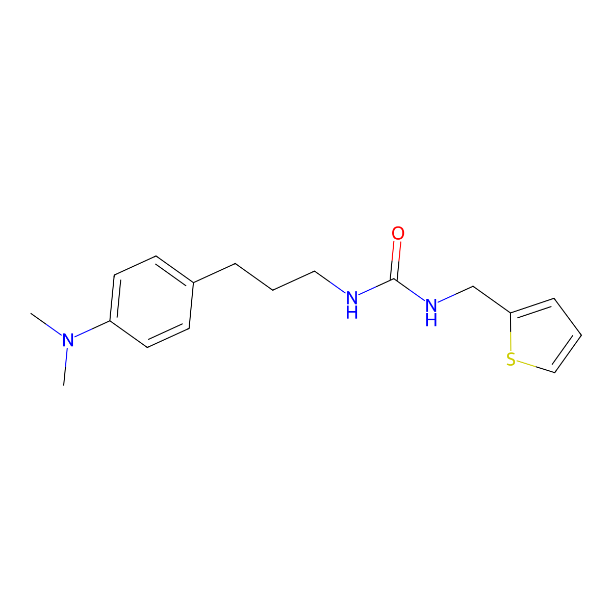 1-(3-(4-(Dimethylamino)phenyl)propyl)-3-(thiophen-2-ylmethyl)urea molecular structure, CAS 1207051-63-5