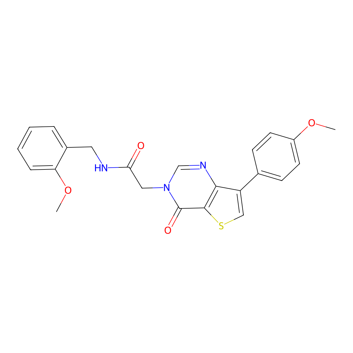 N-(2-methoxybenzyl)-2-[7-(4-methoxyphenyl)-4-oxothieno[3,2-d]pyrimidin-3(4H)-yl]acetamide molecular structure, CAS 1207052-34-3