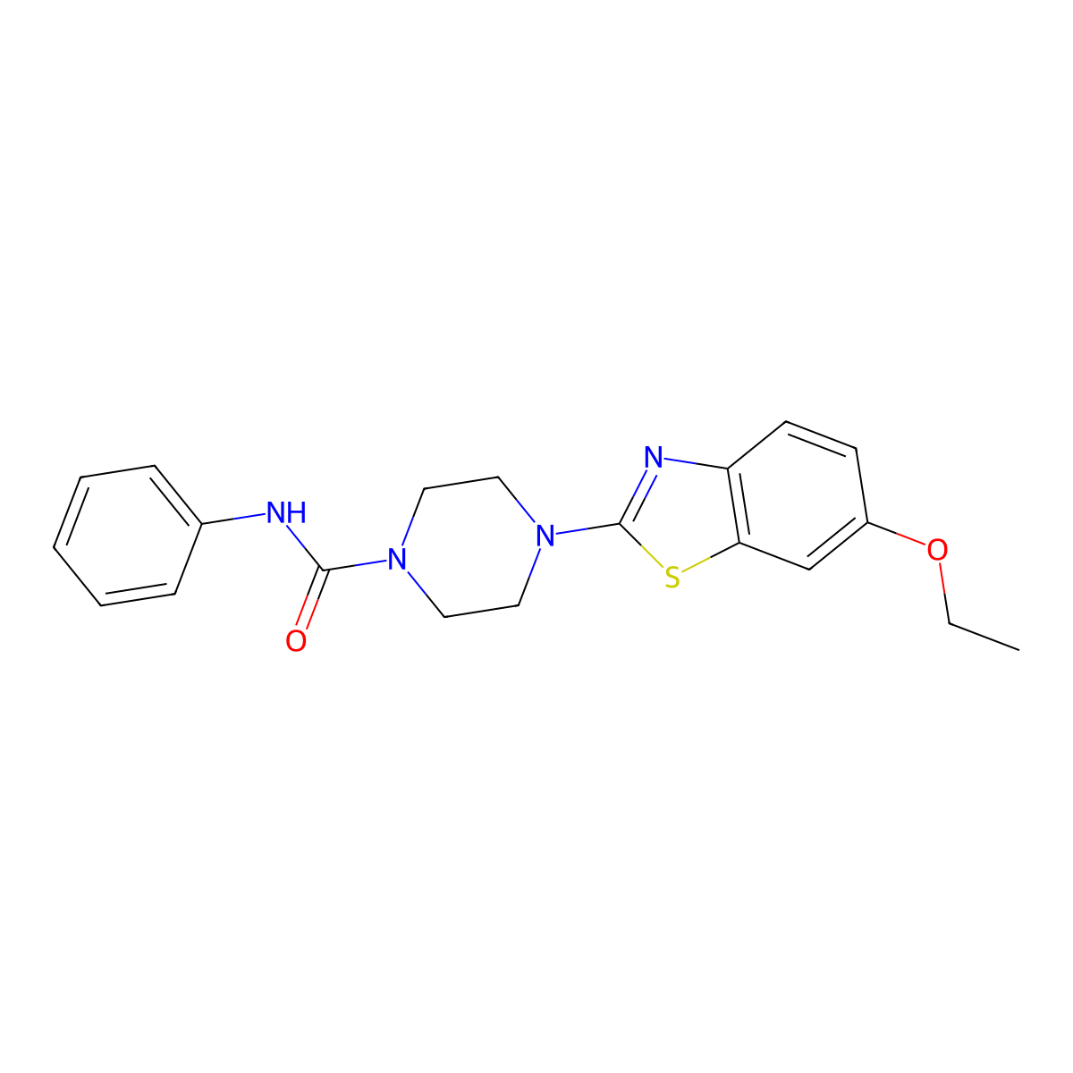 4-(6-ethoxybenzo[d]thiazol-2-yl)-N-phenylpiperazine-1-carboxamide molecular structure, CAS 1207054-15-6