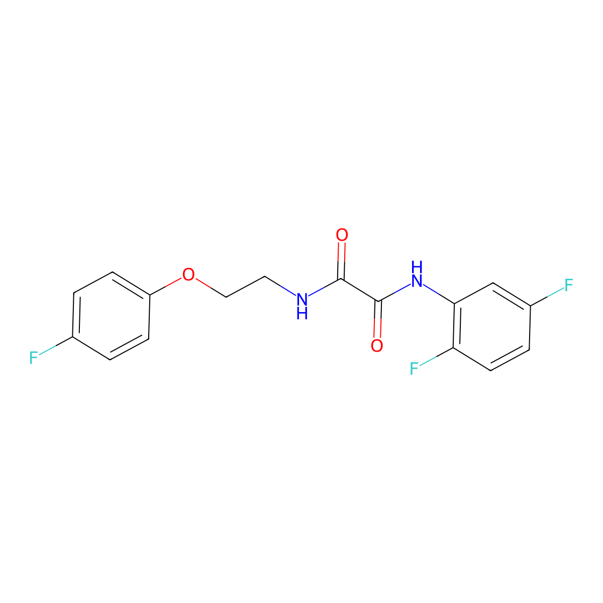 N1-(2,5-difluorophenyl)-N2-(2-(4-fluorophenoxy)ethyl)oxalamide molecular structure, CAS 1207054-24-7