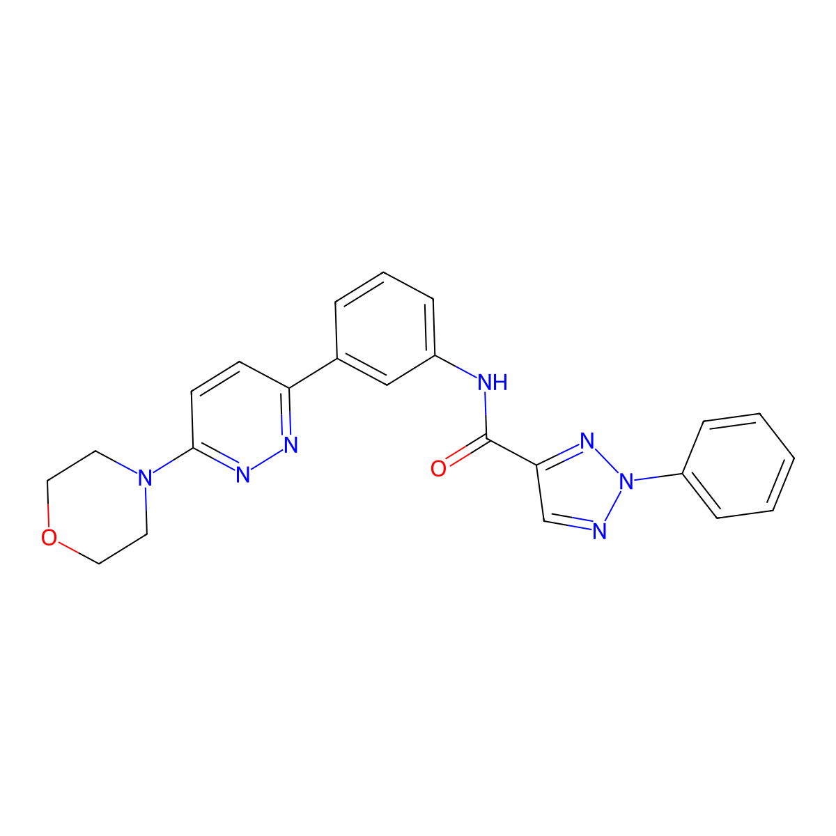 N-(3-(6-morpholinopyridazin-3-yl)phenyl)-2-phenyl-2H-1,2,3-triazole-4-carboxamide molecular structure, CAS 1207055-81-9