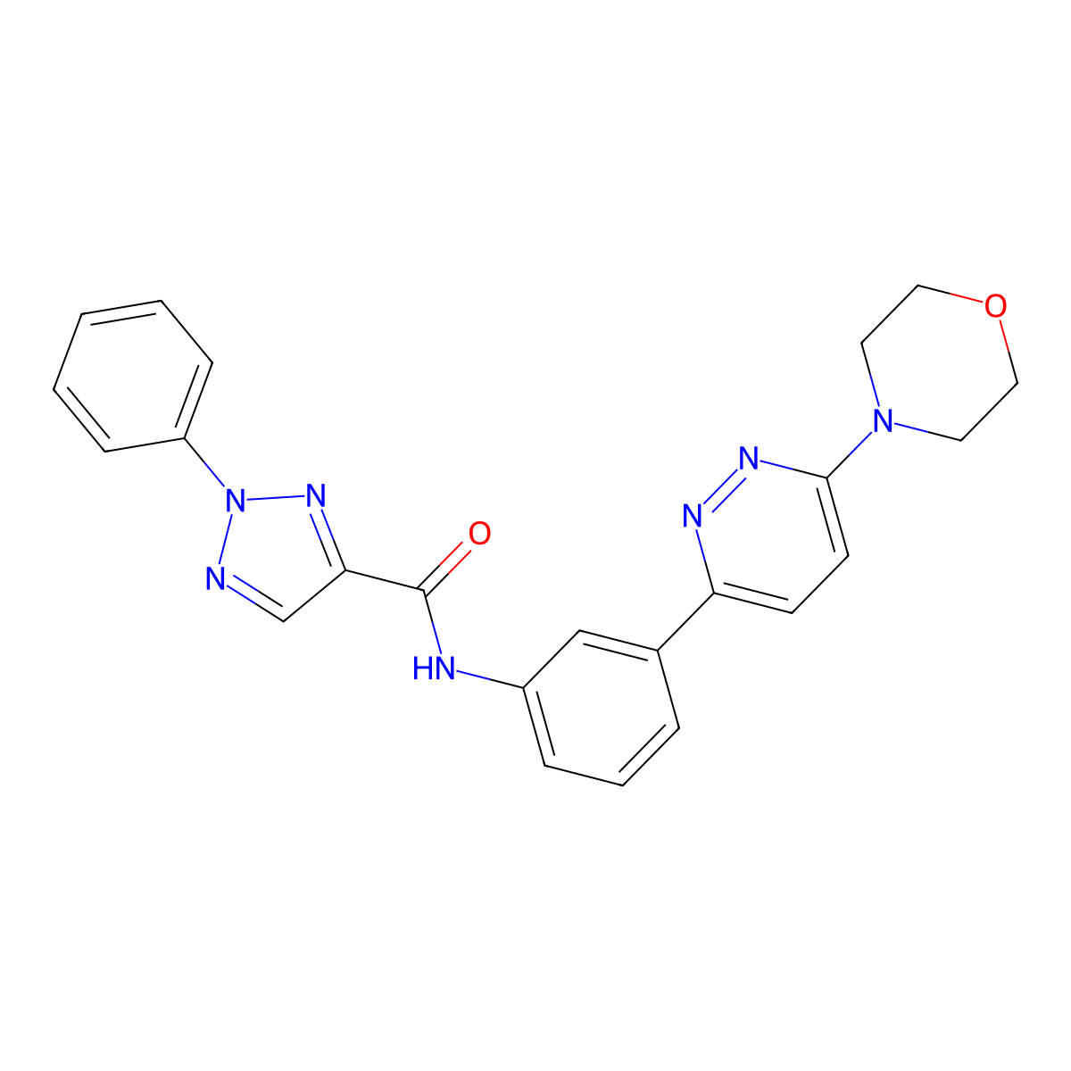 N-(3-(6-morpholinopyridazin-3-yl)phenyl)-2-phenyl-2H-1,2,3-triazole-4-carboxamide molecular structure, CAS 1207055-81-9