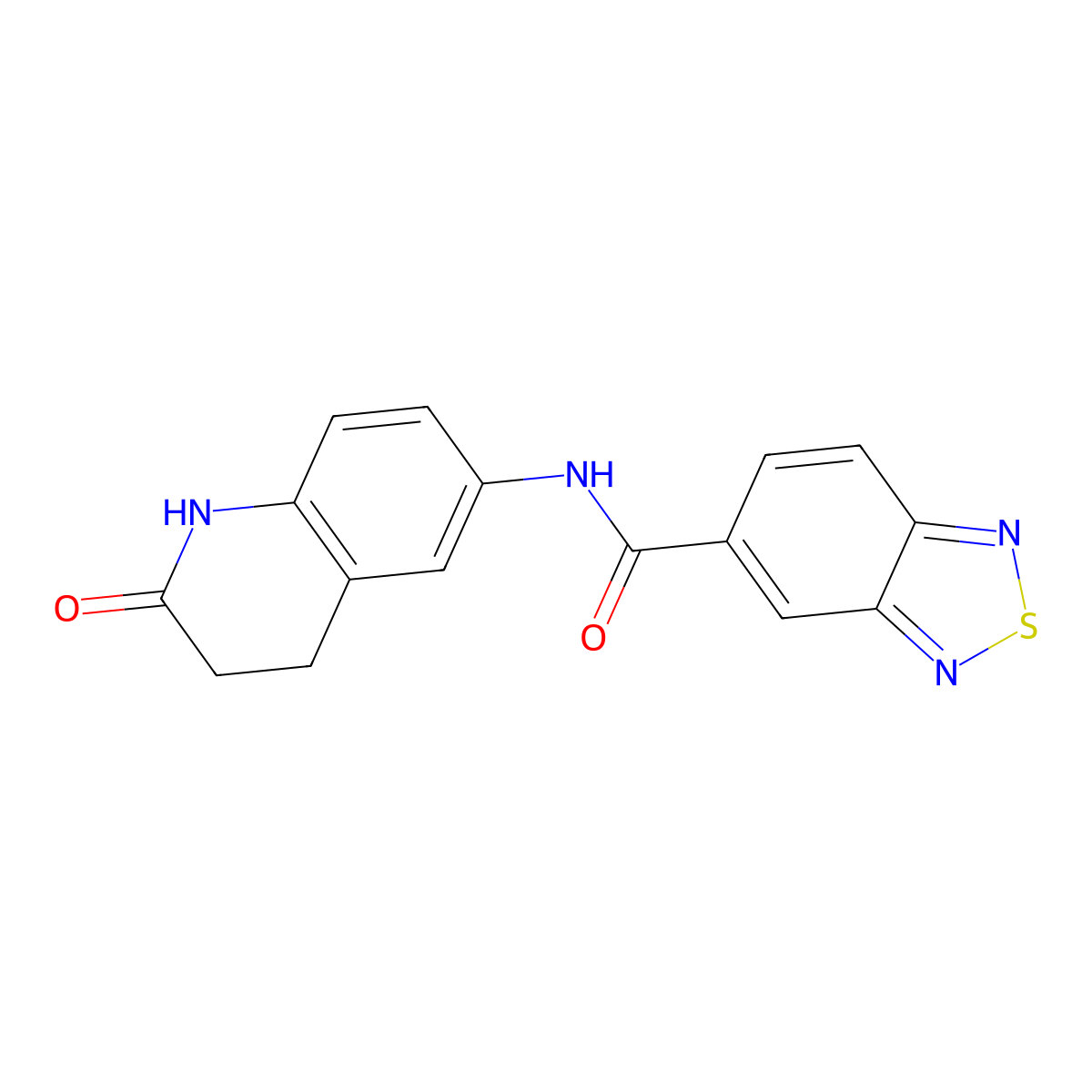 N-(2-oxo-1,2,3,4-tetrahydroquinolin-6-yl)benzo[c][1,2,5]thiadiazole-5-carboxamide molecular structure, CAS 1207055-91-1