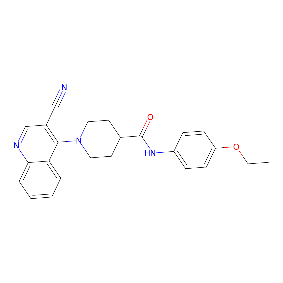 1-(3-cyanoquinolin-4-yl)-N-(4-ethoxyphenyl)piperidine-4-carboxamide molecular structure, CAS 1207056-46-9
