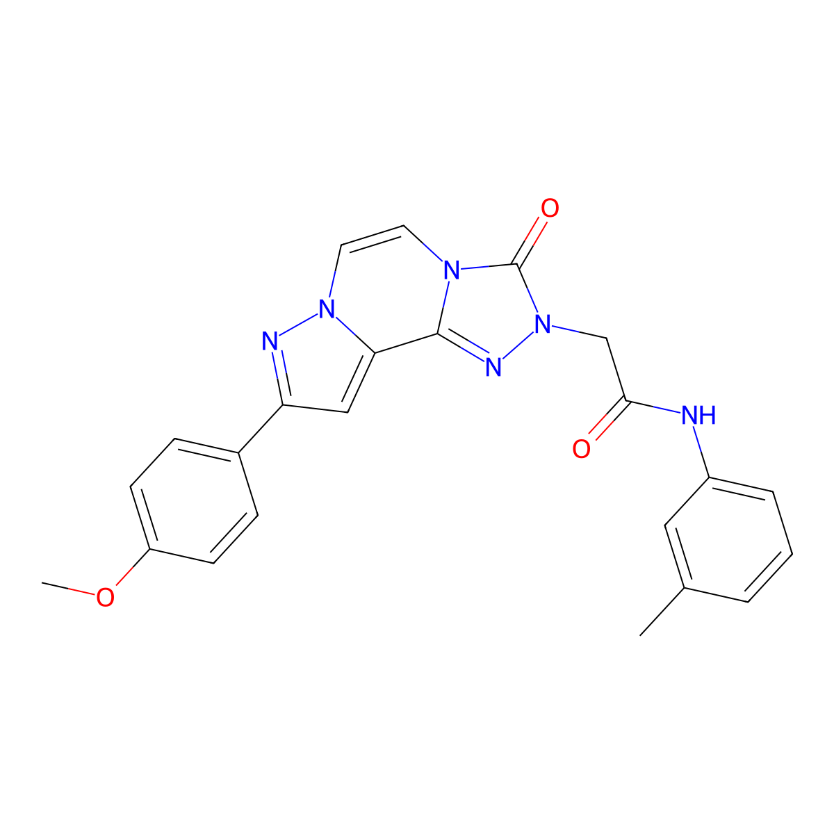 2-[11-(4-methoxyphenyl)-5-oxo-3,4,6,9,10-pentaazatricyclo[7.3.0.0^{2,6}]dodeca-1(12),2,7,10-tetraen-4-yl]-N-(3-methylphenyl)acetamide molecular structure, CAS 1207058-08-9