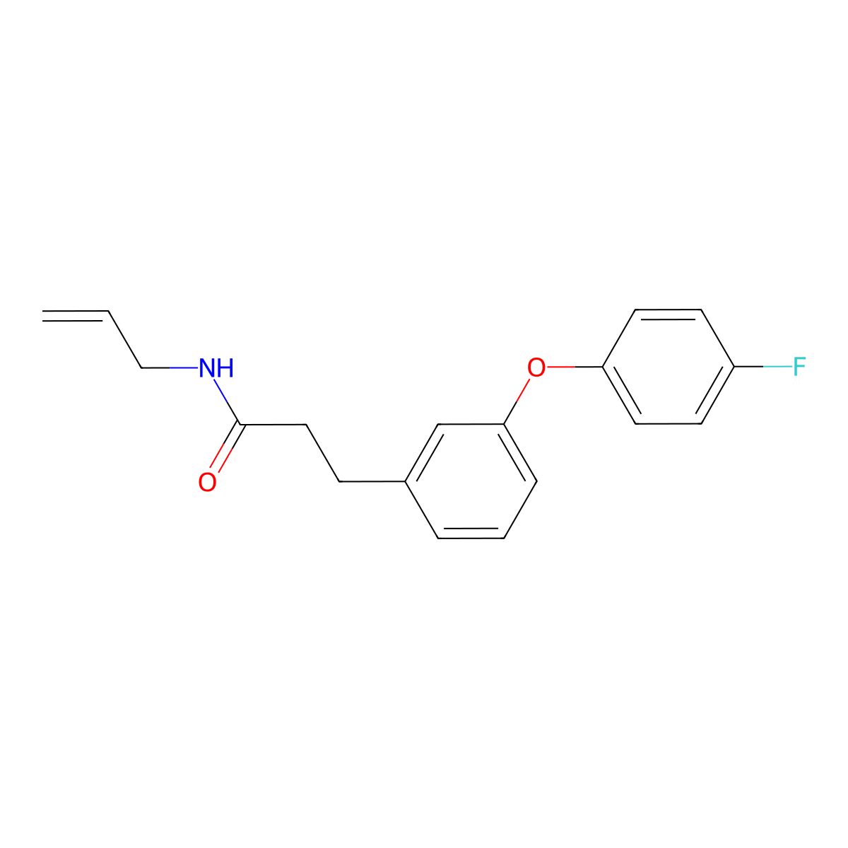 N-allyl-3-(3-(4-fluorophenoxy)phenyl)propanamide molecular structure, CAS 1207058-57-8