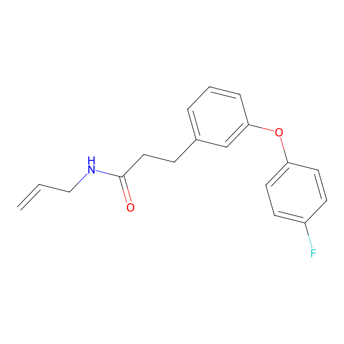 N-allyl-3-(3-(4-fluorophenoxy)phenyl)propanamide molecular structure, CAS 1207058-57-8