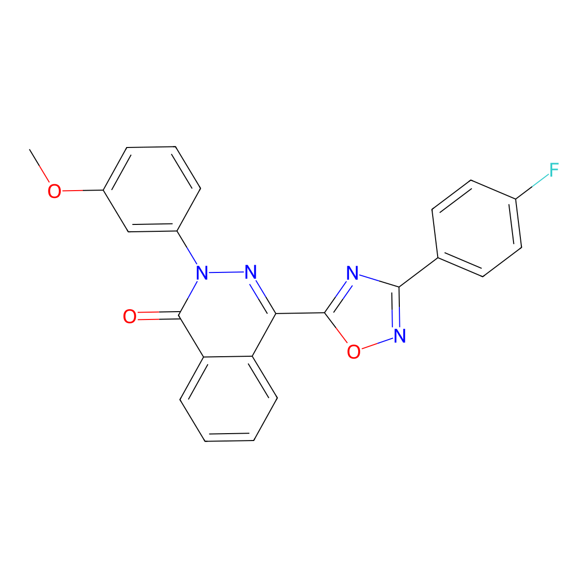 4-[3-(4-fluorophenyl)-1,2,4-oxadiazol-5-yl]-2-(3-methoxyphenyl)phthalazin-1(2H)-one molecular structure, CAS 1207059-47-9