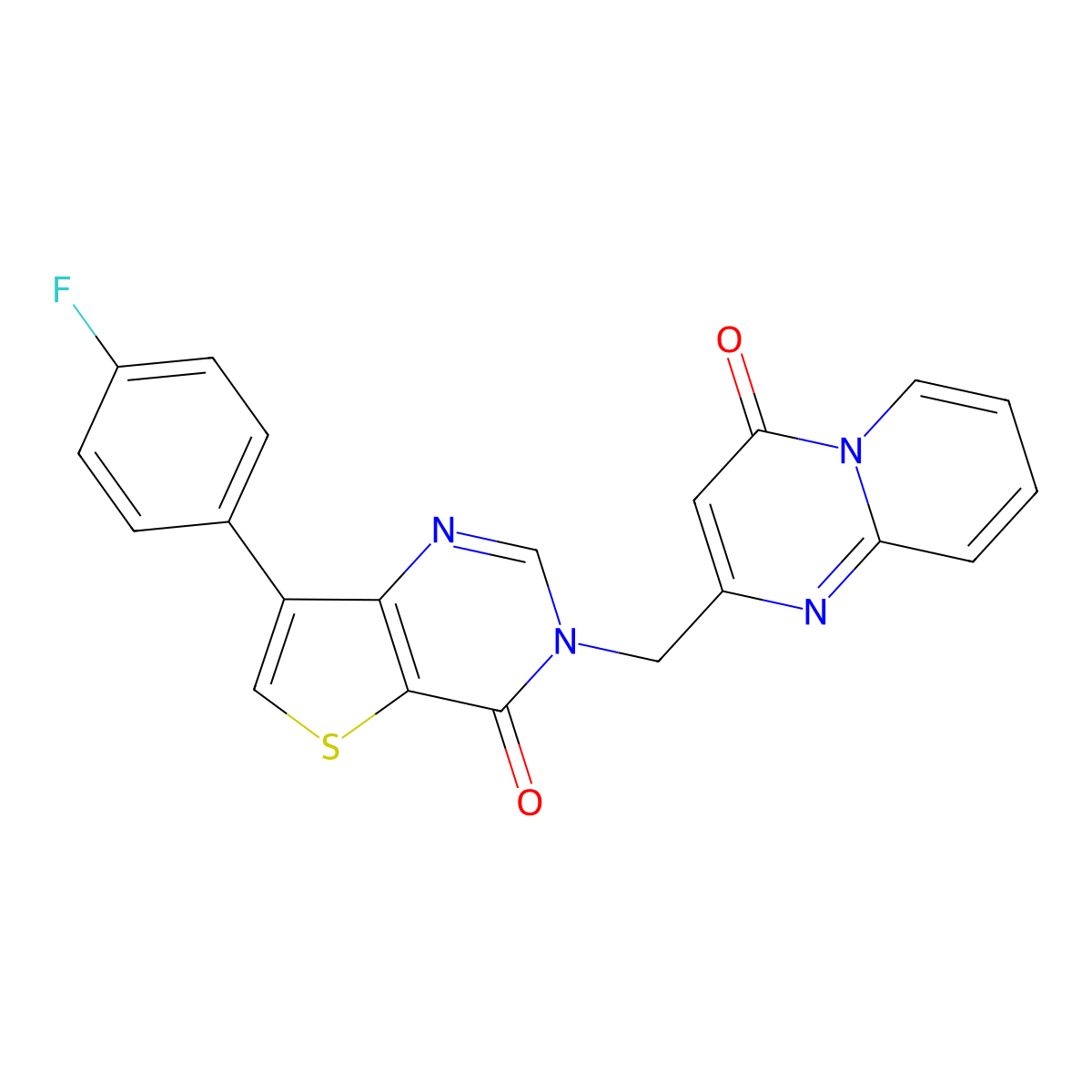 2-{[7-(4-fluorophenyl)-4-oxothieno[3,2-d]pyrimidin-3(4H)-yl]methyl}-4H-pyrido[1,2-a]pyrimidin-4-one molecular structure, CAS 1207060-23-8