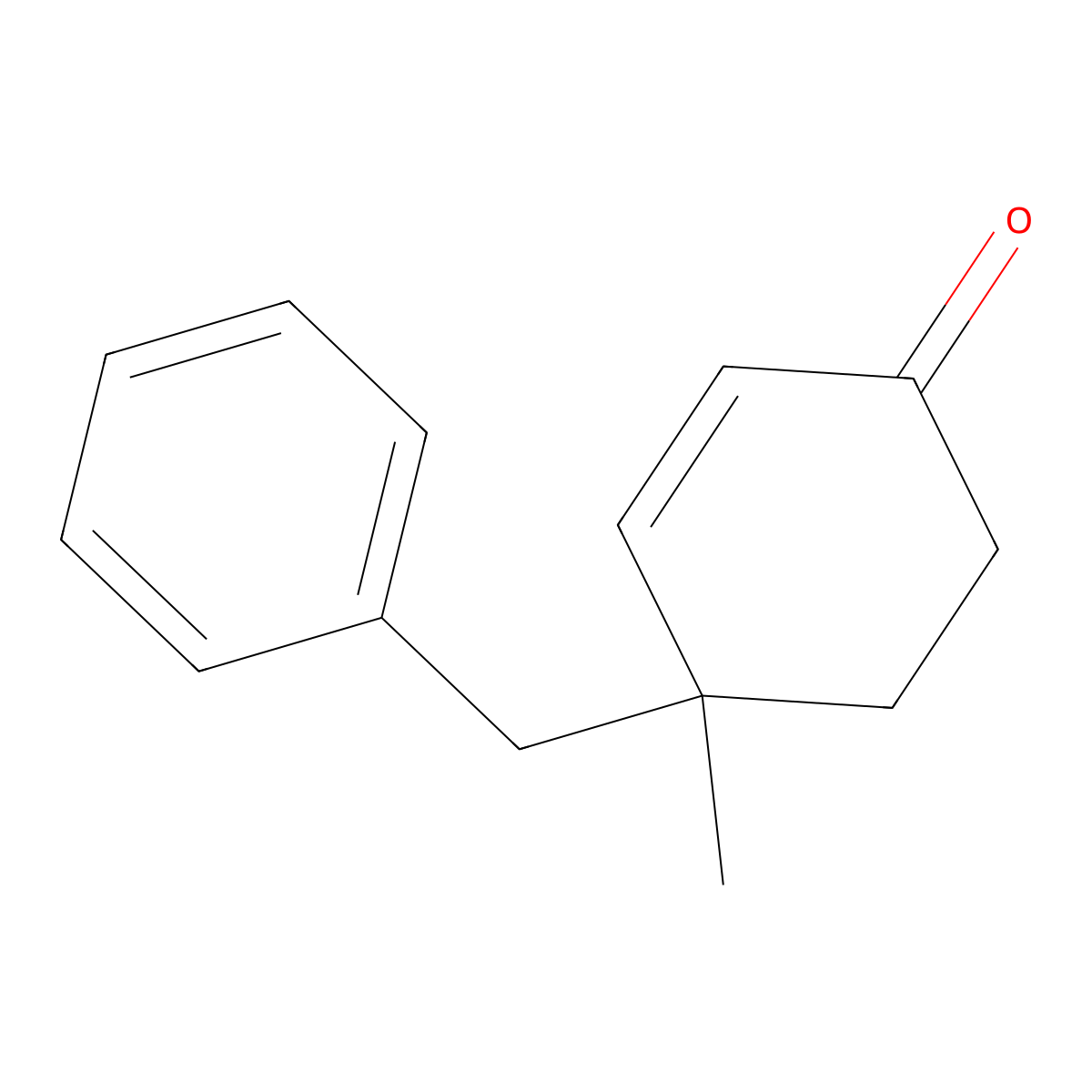 4-Benzyl-4-methylcyclohex-2-enone molecular structure, CAS 1207111-35-0