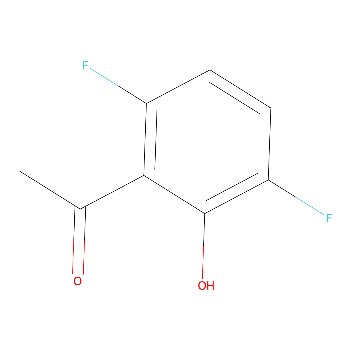 1-(3,6-Difluoro-2-hydroxyphenyl)ethanone molecular structure, CAS 1207163-56-1