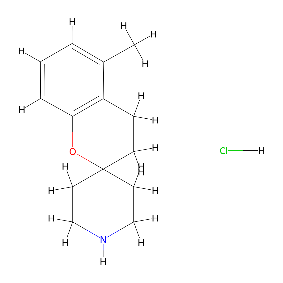 5-Methylspiro[chroman-2,4'-piperidine] hydrochloride molecular structure, CAS 1207163-70-9