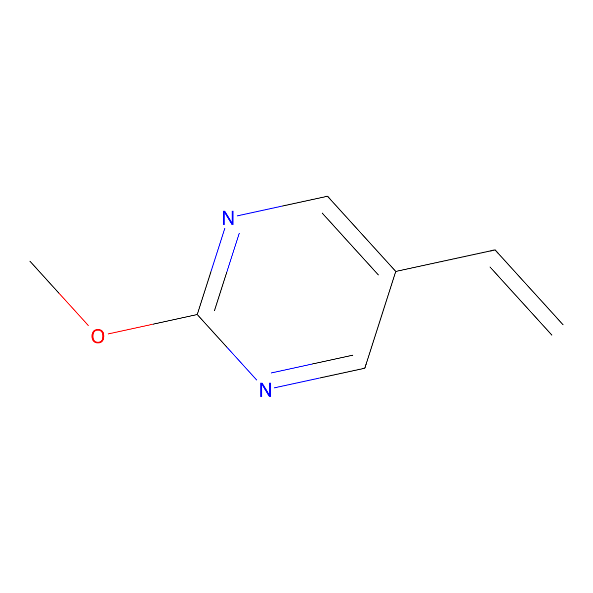 5-Ethenyl-2-methoxypyrimidine molecular structure, CAS 120717-41-1