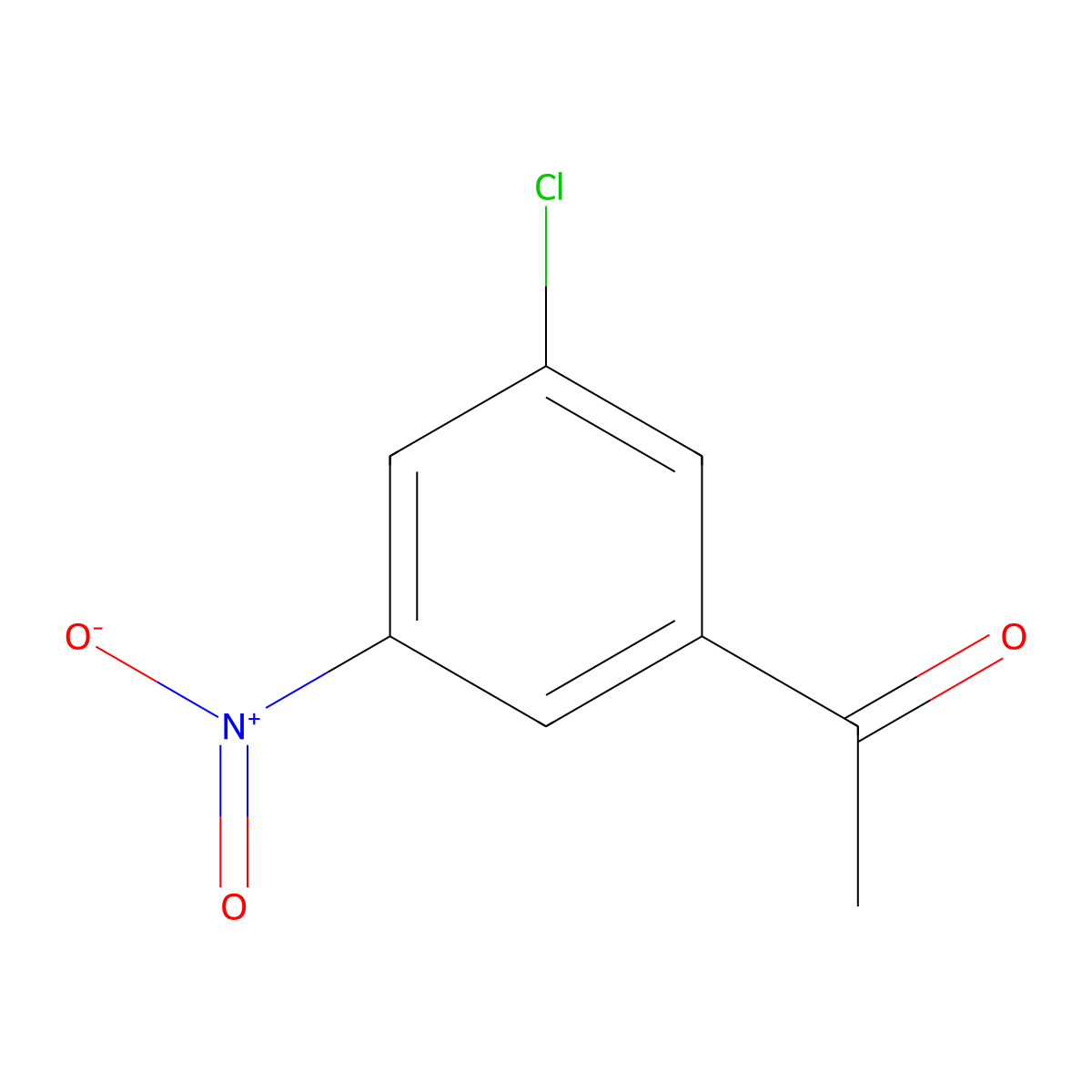 1-(3-Chloro-5-nitrophenyl)ethan-1-one molecular structure, CAS 1207175-00-5