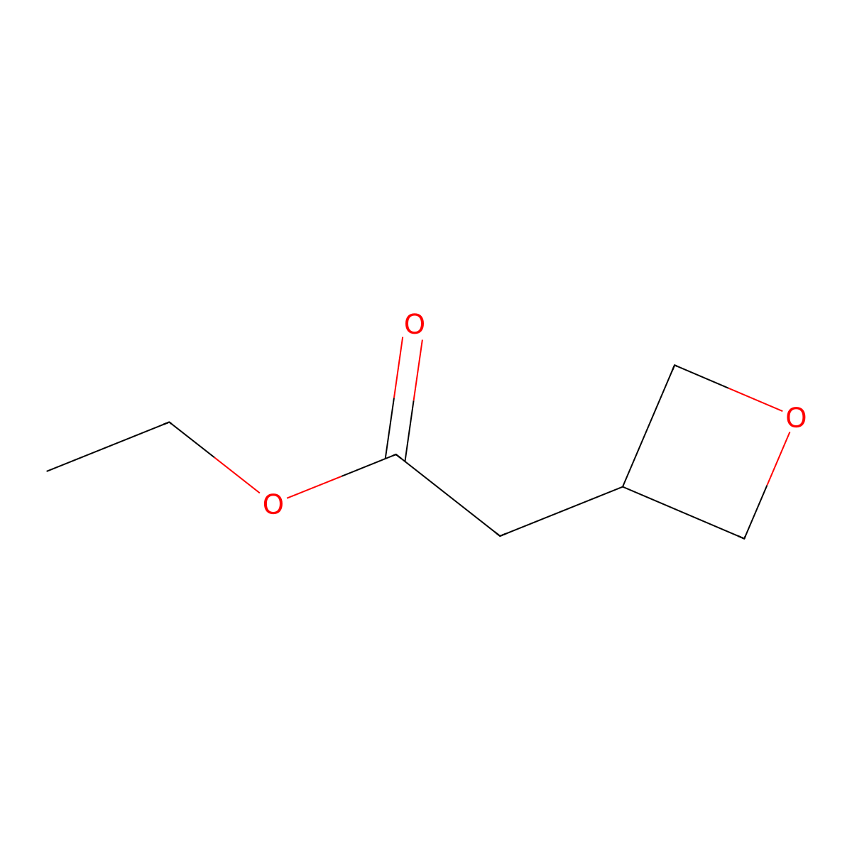 Ethyl 2-(oxetan-3-yl)acetate molecular structure, CAS 1207175-04-9