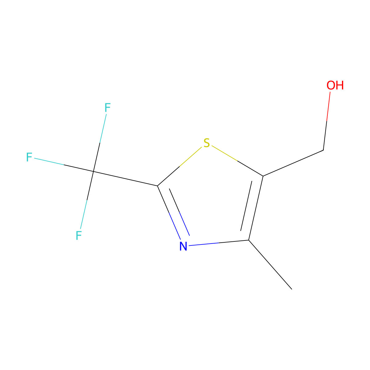 (4-Methyl-2-(trifluoromethyl)thiazol-5-yl)methanol molecular structure, CAS 1207175-17-4