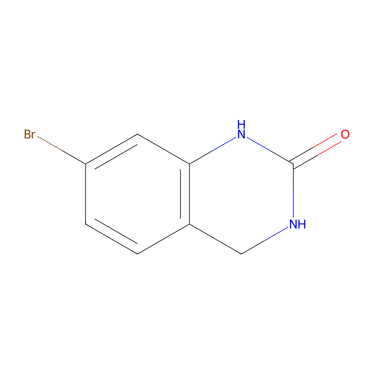 7-Bromo-3,4-dihydro-2(1H)-quinazolinone molecular structure, CAS 1207175-68-5