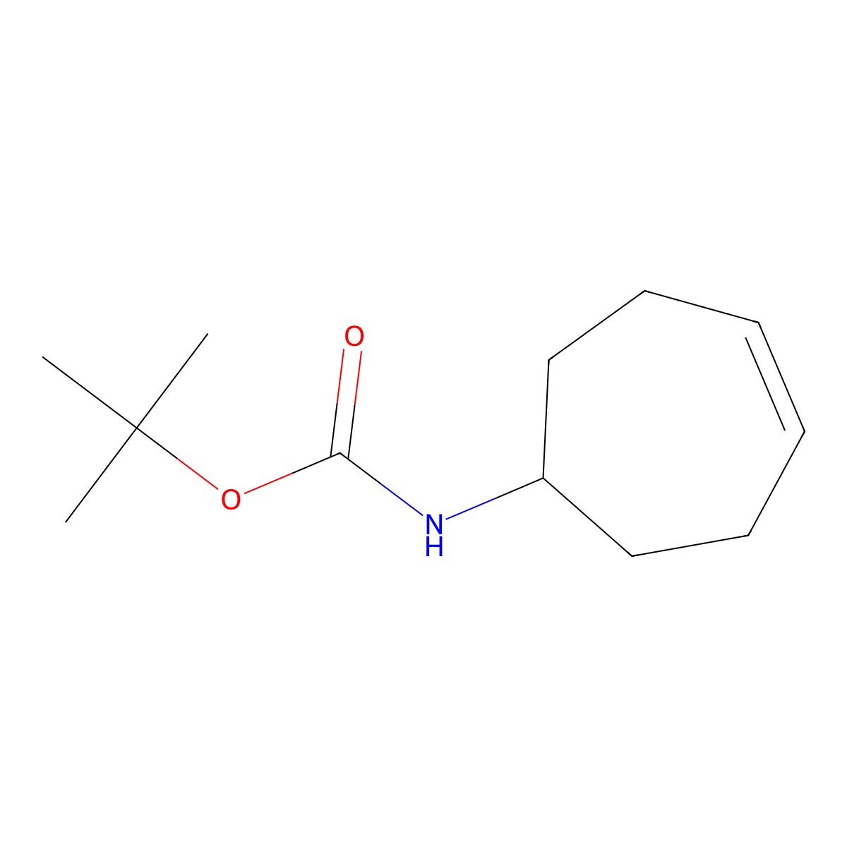 1-(Boc-amino)-cyclohept-4-ene molecular structure, CAS 1207195-20-7