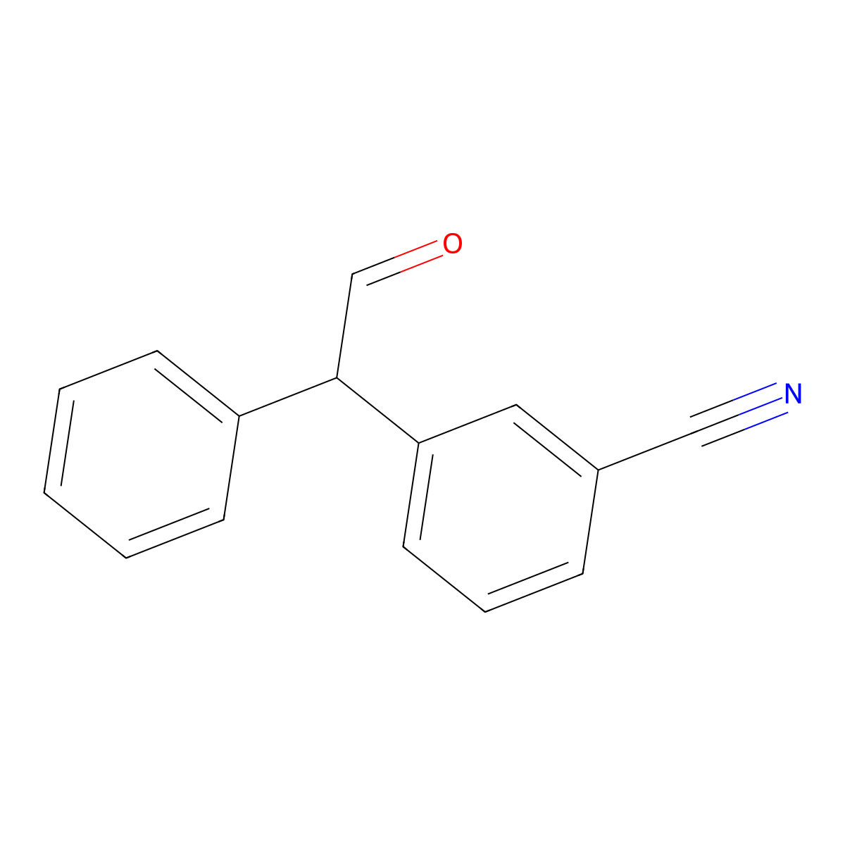 3-(2-Oxo-1-phenylethyl)benzonitrile molecular structure, CAS 1207202-12-7