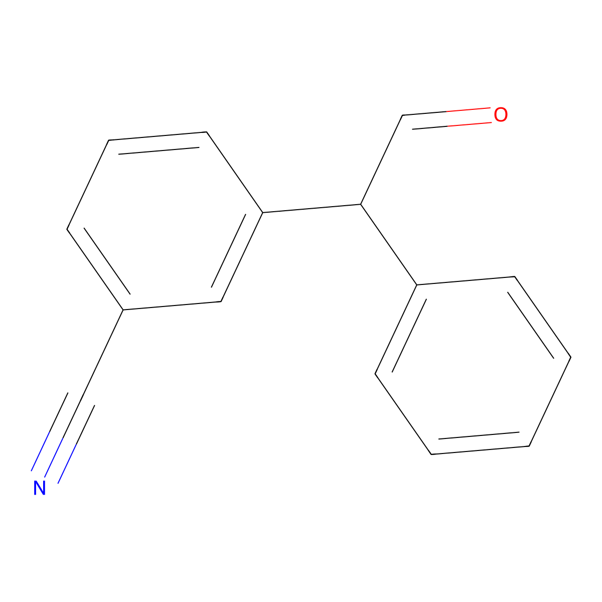 3-(2-Oxo-1-phenylethyl)benzonitrile molecular structure, CAS 1207202-12-7