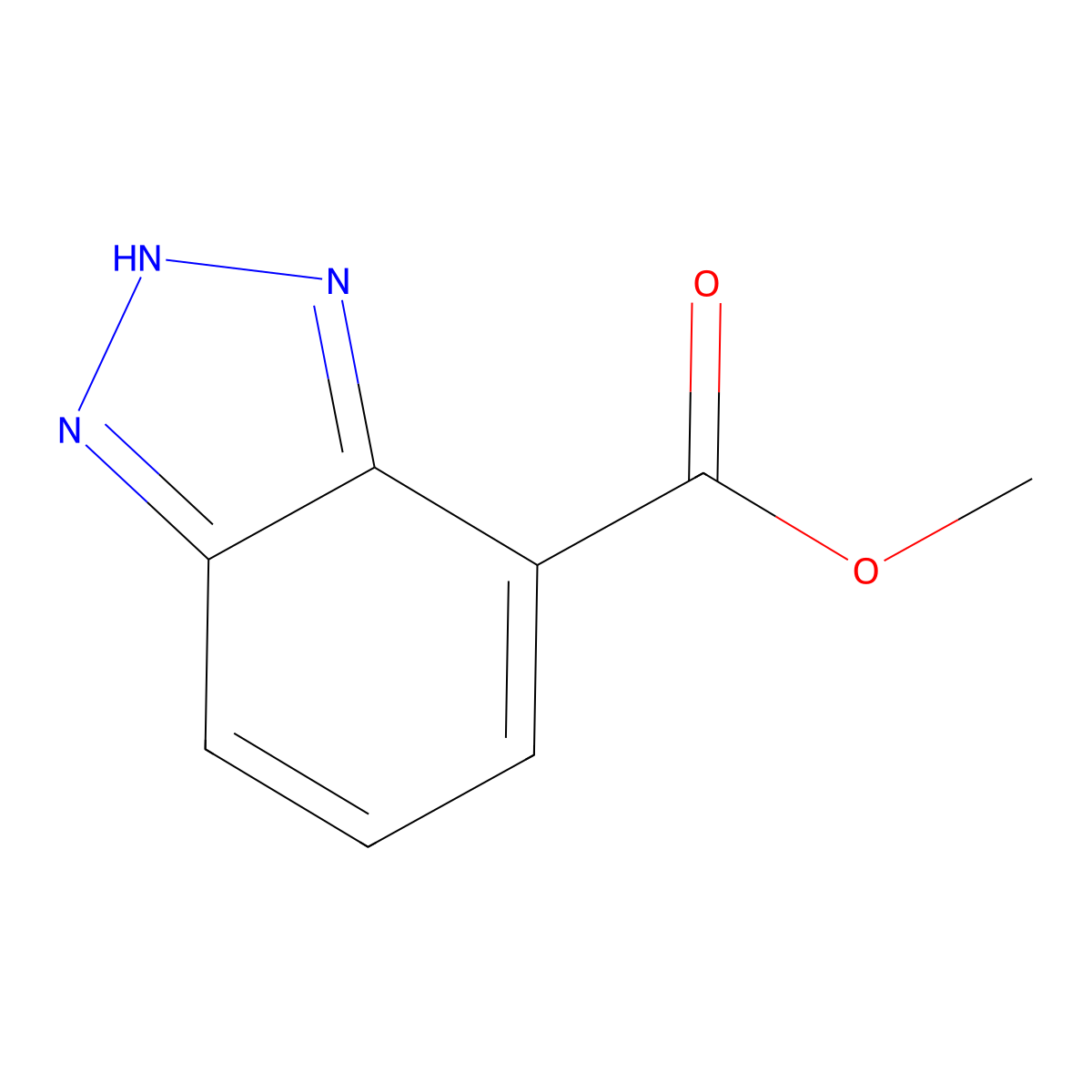 methyl 1H-1,2,3-benzotriazole-4-carboxylate molecular structure, CAS 120723-06-0