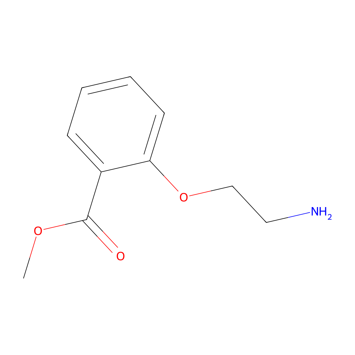 Methyl 2-(2-aminoethoxy)benzoate molecular structure, CAS 120725-14-6