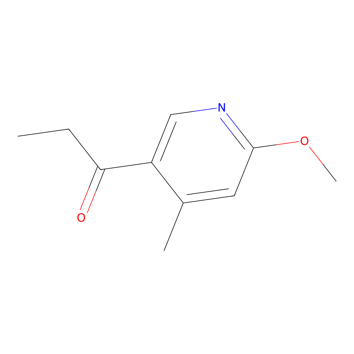 1-(6-Methoxy-4-methylpyridin-3-yl)propan-1-one molecular structure, CAS 1207259-26-4