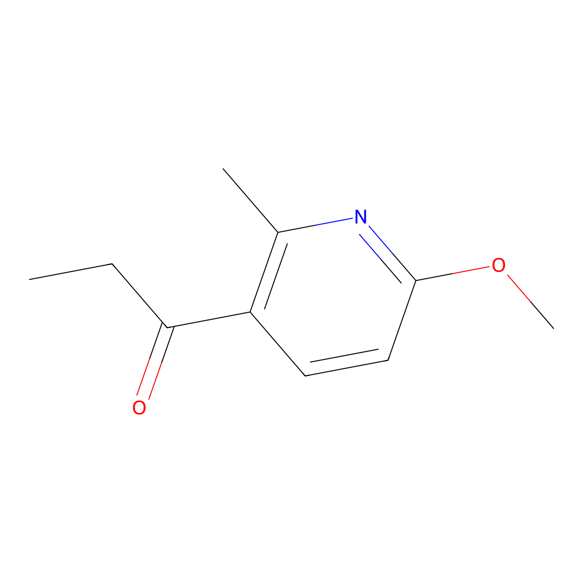 1-(6-Methoxy-2-methylpyridin-3-yl)propan-1-one molecular structure, CAS 1207260-07-8