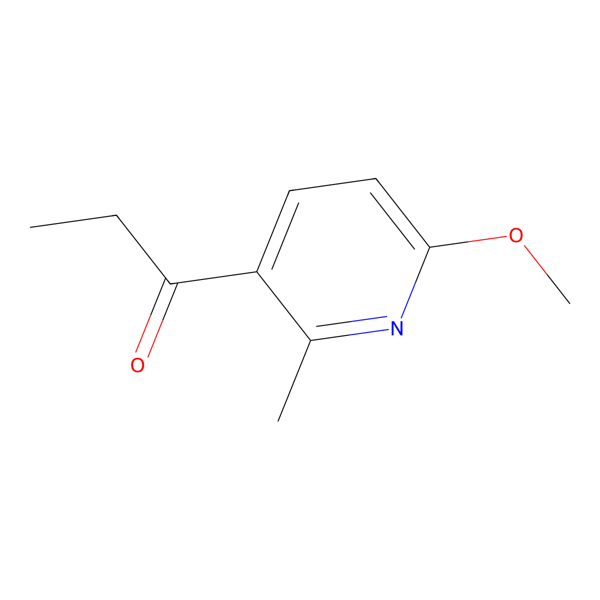 1-(6-Methoxy-2-methylpyridin-3-yl)propan-1-one molecular structure, CAS 1207260-07-8