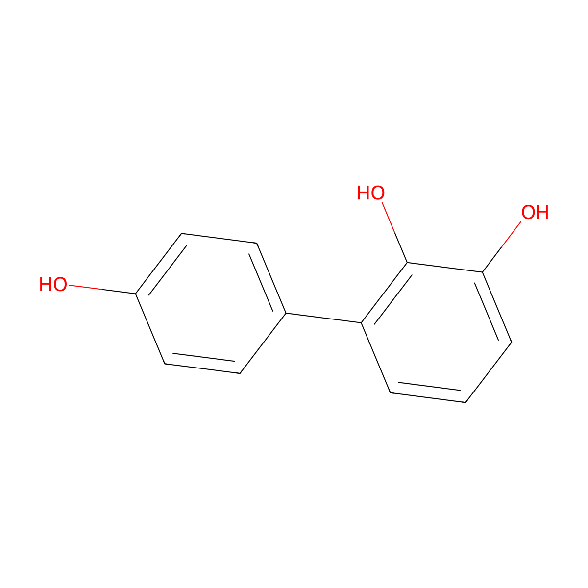 (1,1'-Biphenyl)-2,3,4'-triol molecular structure, CAS 120728-35-0