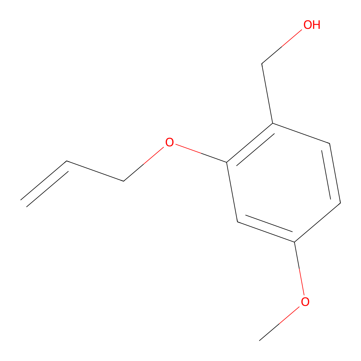 [4-Methoxy-2-(prop-2-en-1-yloxy)phenyl]methanol molecular structure, CAS 1207288-77-4