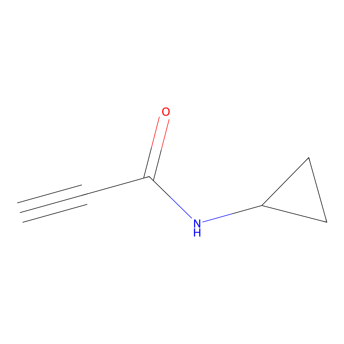 N-cyclopropylprop-2-ynamide molecular structure, CAS 1207294-09-4