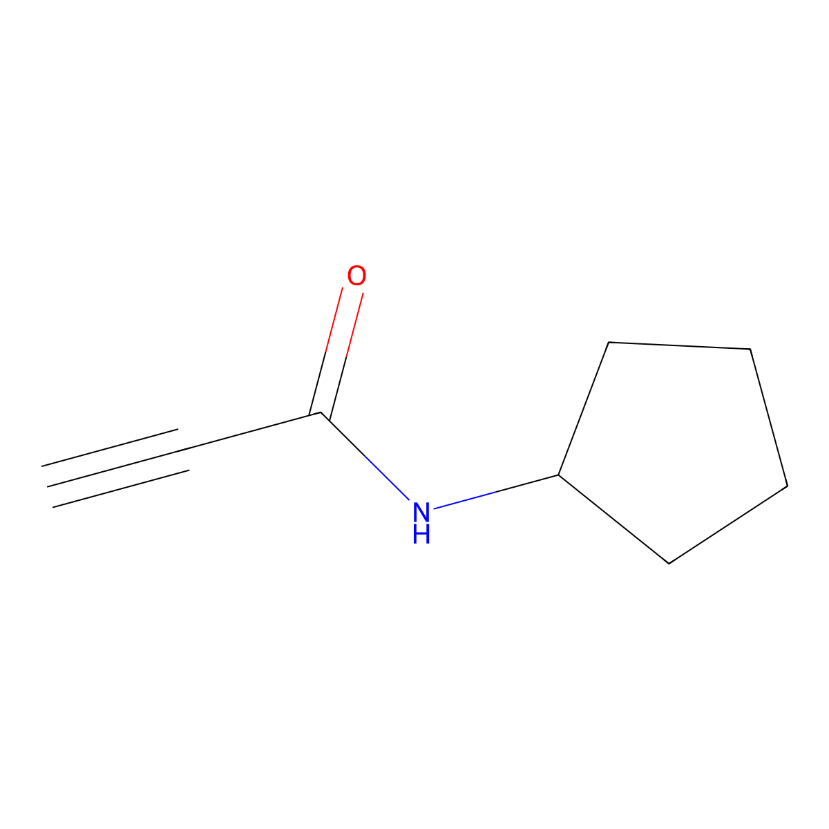 N-cyclopentylprop-2-ynamide molecular structure, CAS 1207294-10-7