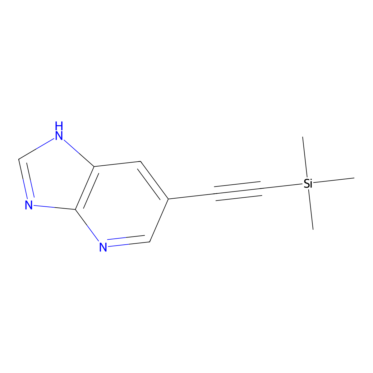 6-Trimethylsilanylethynyl-3H-imidazo[4,5-b]pyridine molecular structure, CAS 1207351-10-7