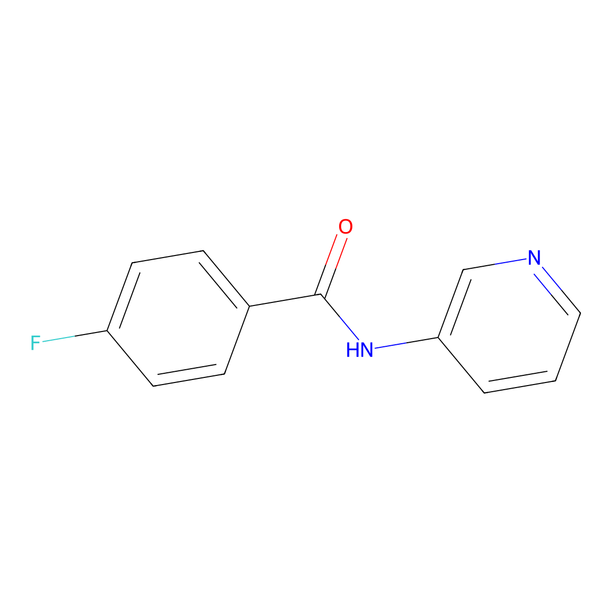 4-fluoro-N-(3-pyridinyl)benzamide molecular structure, CAS 120737-99-7