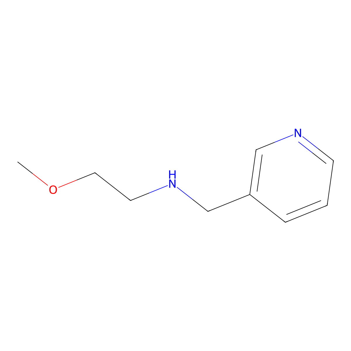 (2-Methoxyethyl)(pyridin-3-ylmethyl)amine molecular structure, CAS 120739-68-6