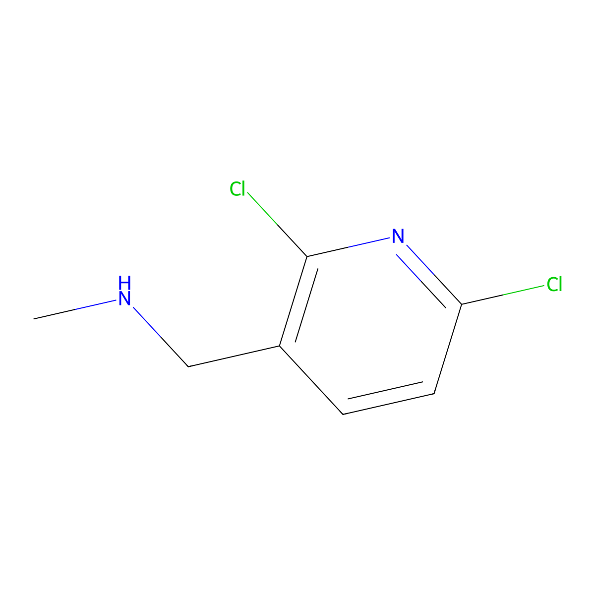 [(2,6-Dichloropyridin-3-yl)methyl](methyl)amine molecular structure, CAS 120739-73-3