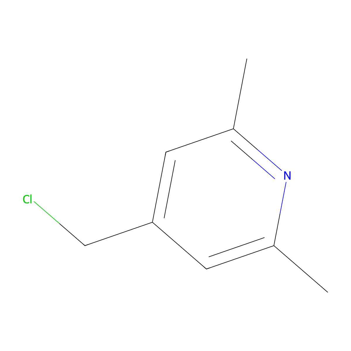 4-(Chloromethyl)-2,6-dimethylpyridine molecular structure, CAS 120739-87-9