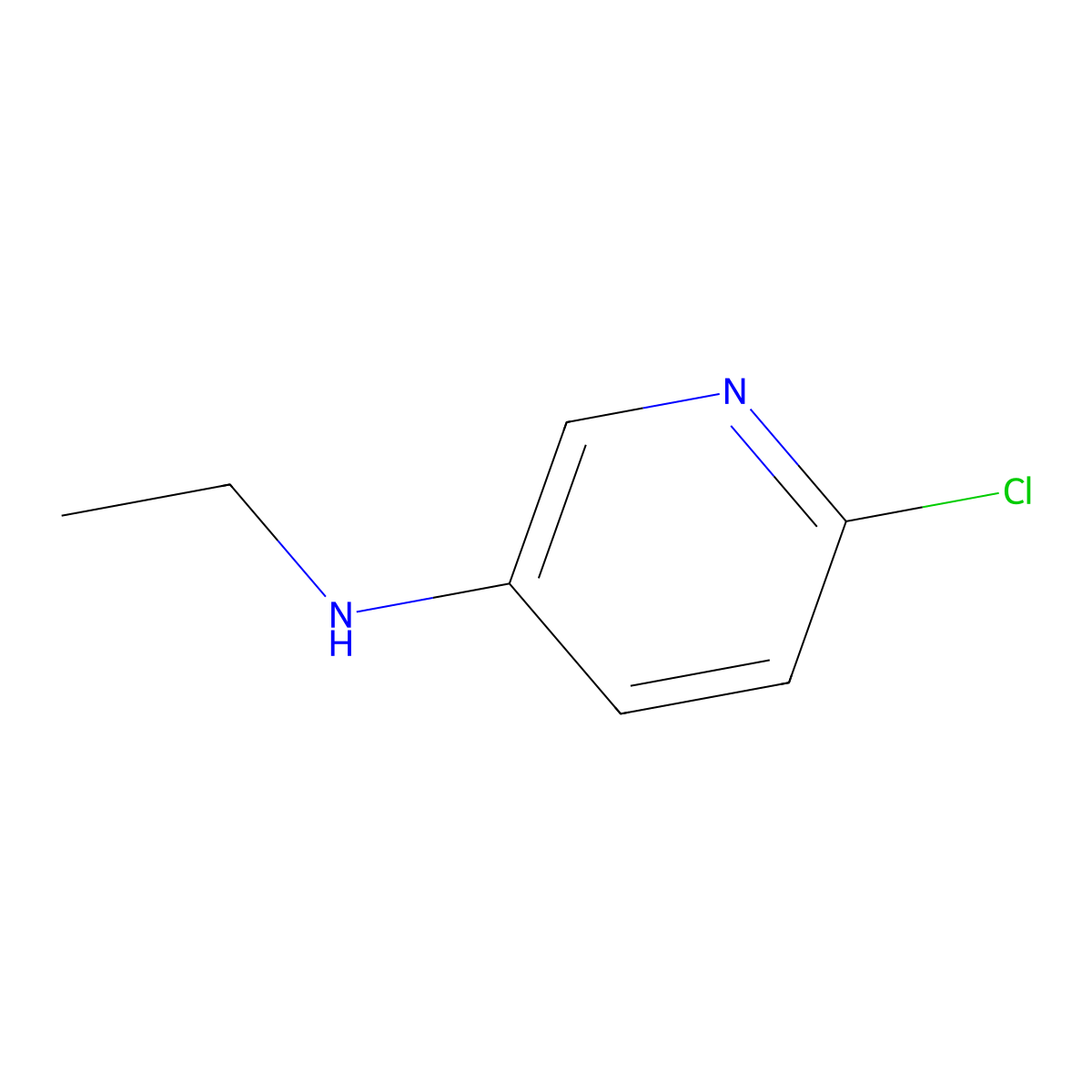 2-Chloro-N-ethylpyridin-5-amine molecular structure, CAS 120739-95-9