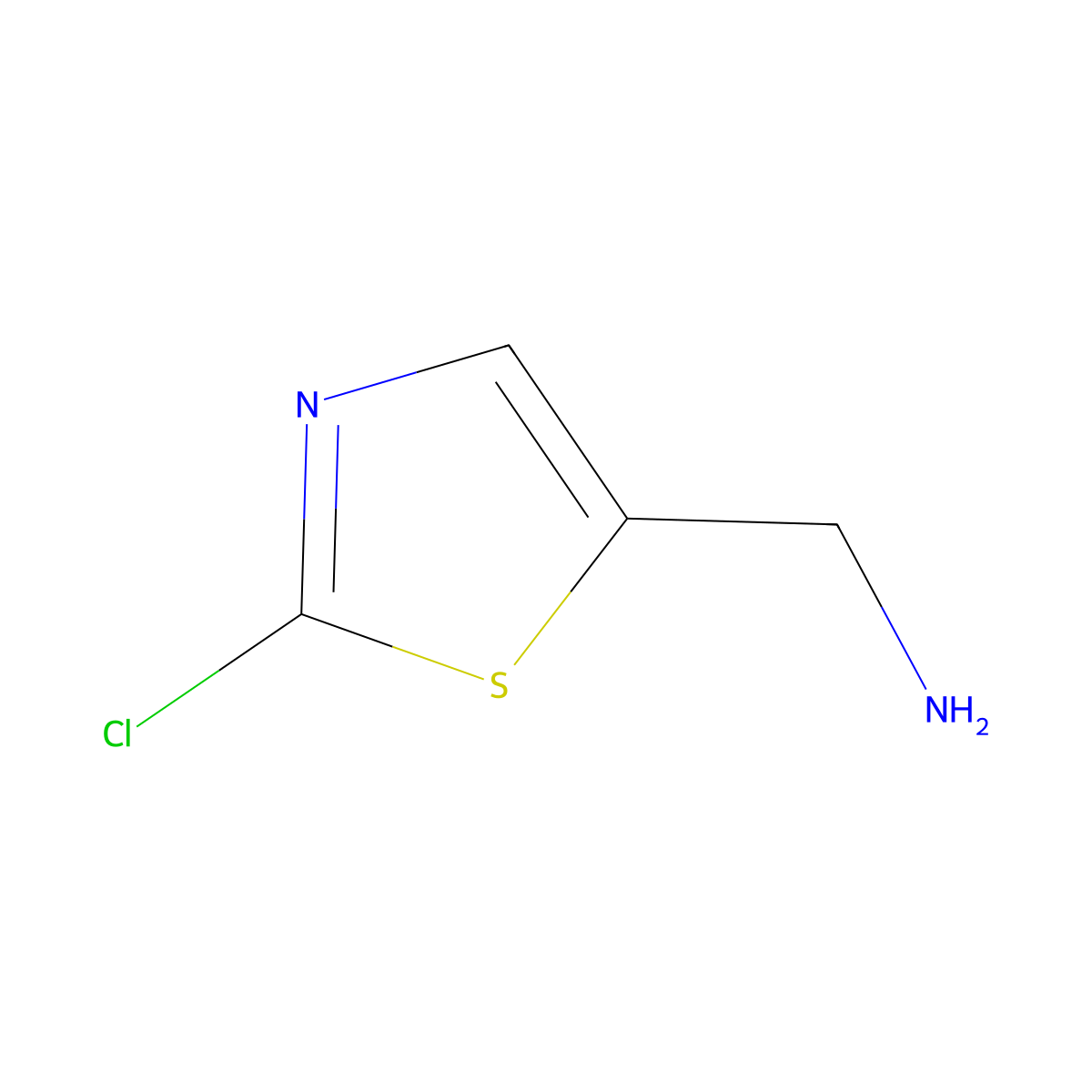 2-Chloro-5-aminomethylthiazole molecular structure, CAS 120740-08-1