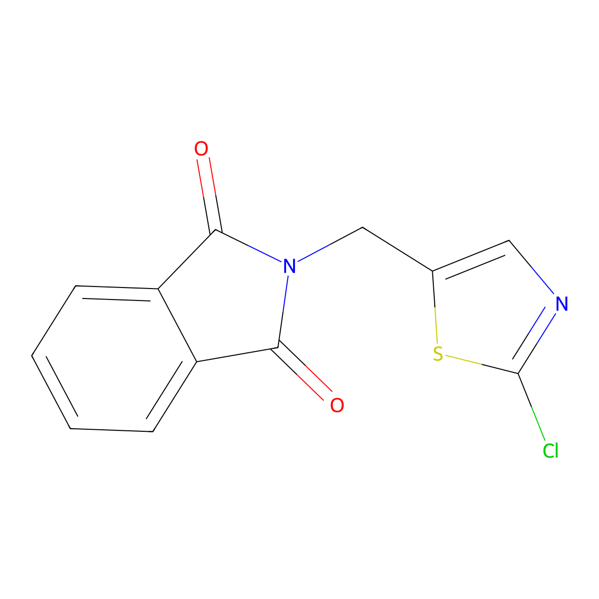 2-[(2-Chloro-1,3-thiazol-5-yl)methyl]-1H-isoindole-1,3(2H)-dione molecular structure, CAS 120740-09-2